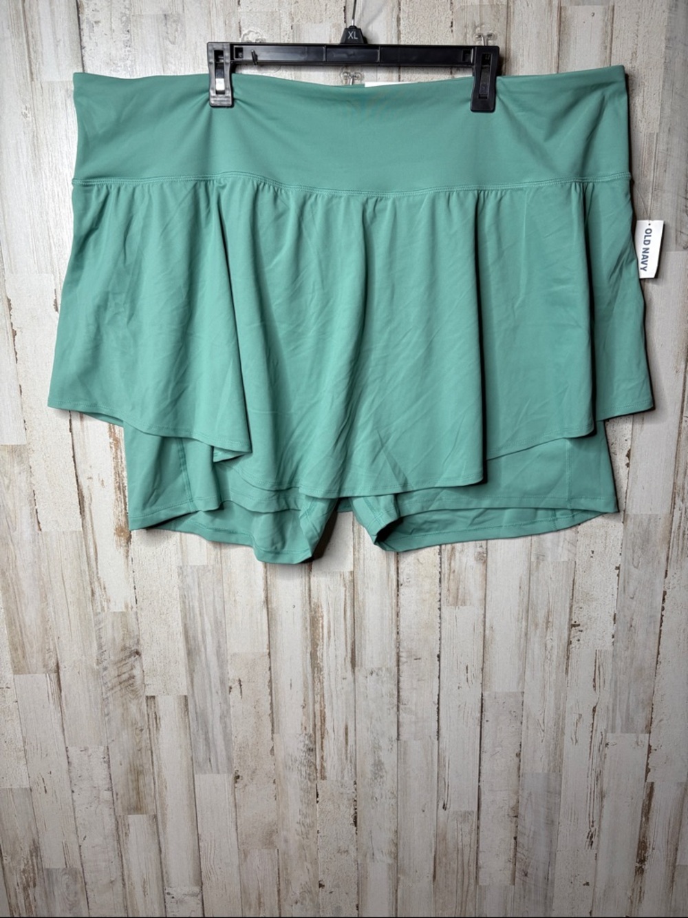 Old Navy Womens Extra High-Waisted PowerSoft Pleated Sage  Skort Plus Size 4X - Picture 3 of 15